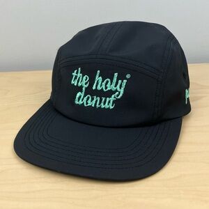 The Holy Donut Maine Potato Donuts Strapback 5 Panel Hat Black Embroidered Logo